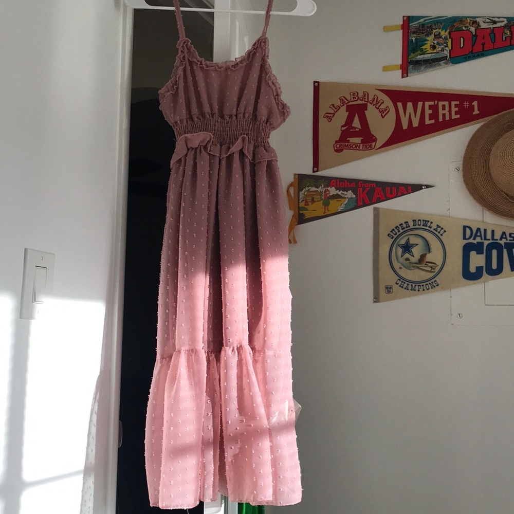 Pink maxi dress
